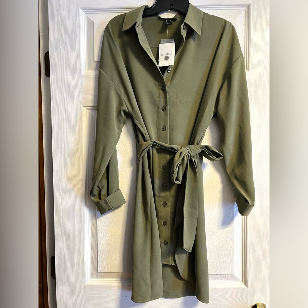 Belted Shirt Dress